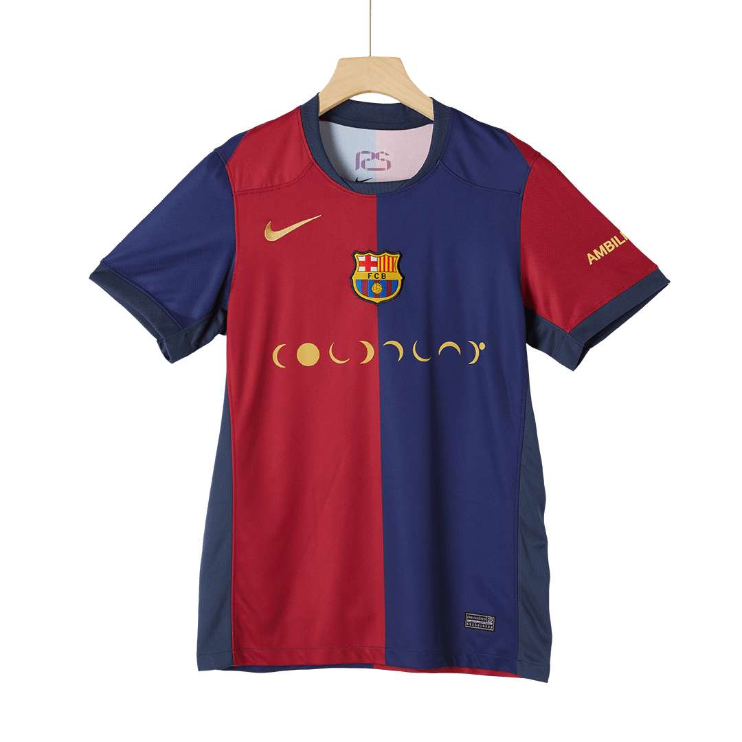 Barcelona Home Soccer Jersey - COLDPLAY - gojersey