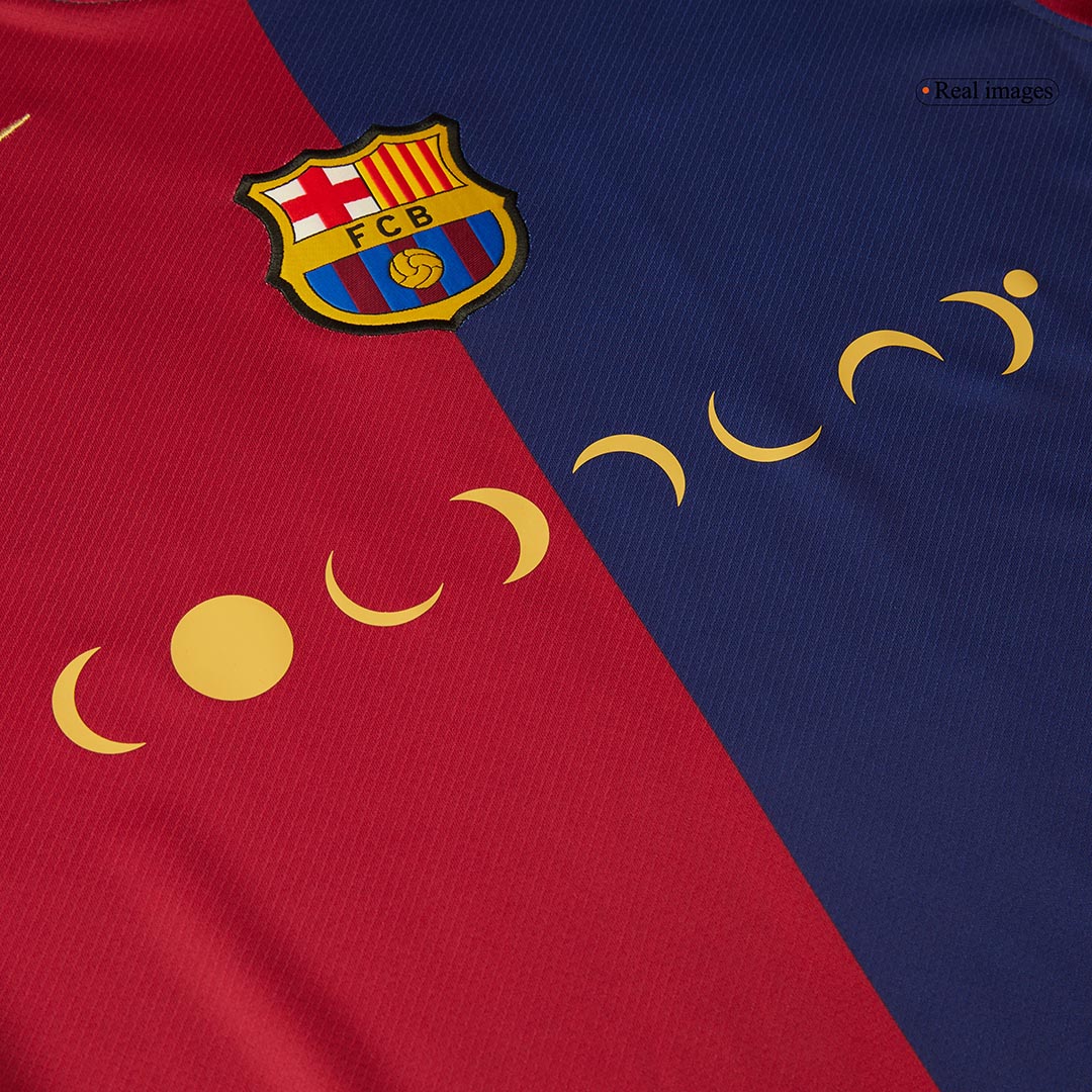 Barcelona Home Soccer Jersey - COLDPLAY - gojersey