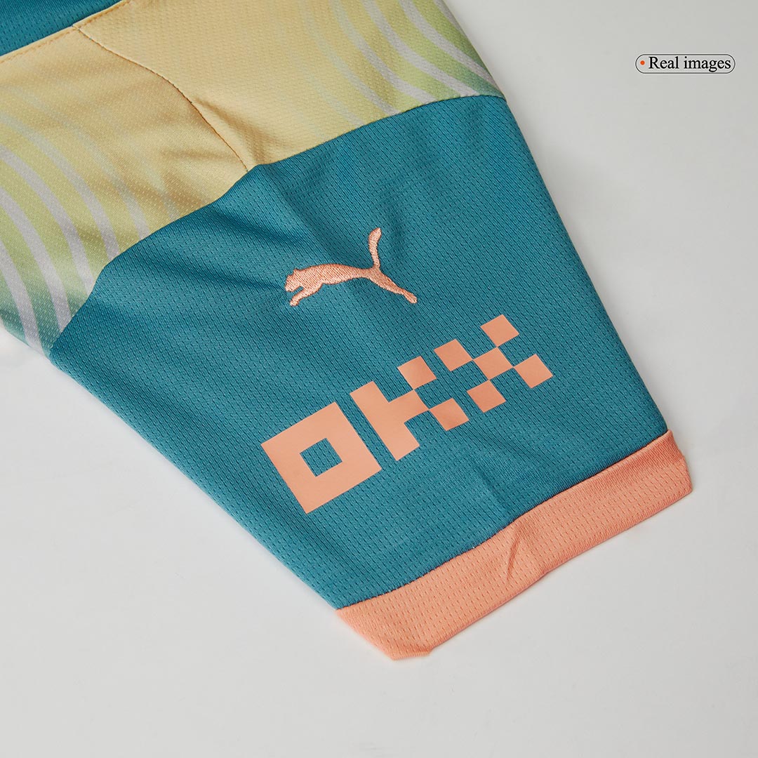 Manchester City Fourth Away Soccer Jersey Kit Kids(Jersey+Shorts)- Definitely City (UCL) - gojersey