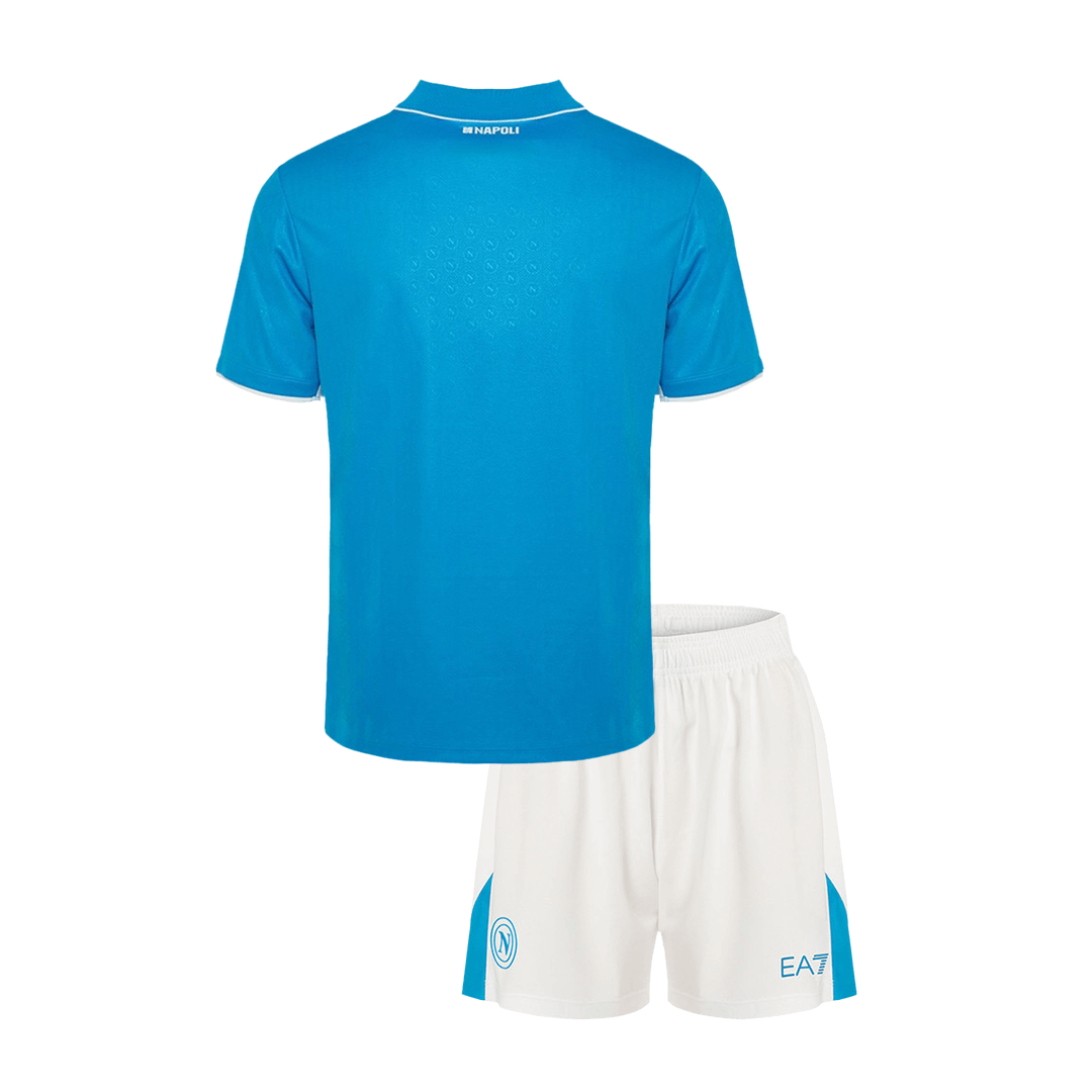 Napoli Home Soccer Jersey Kit Kids(Jersey+Shorts) - gojersey
