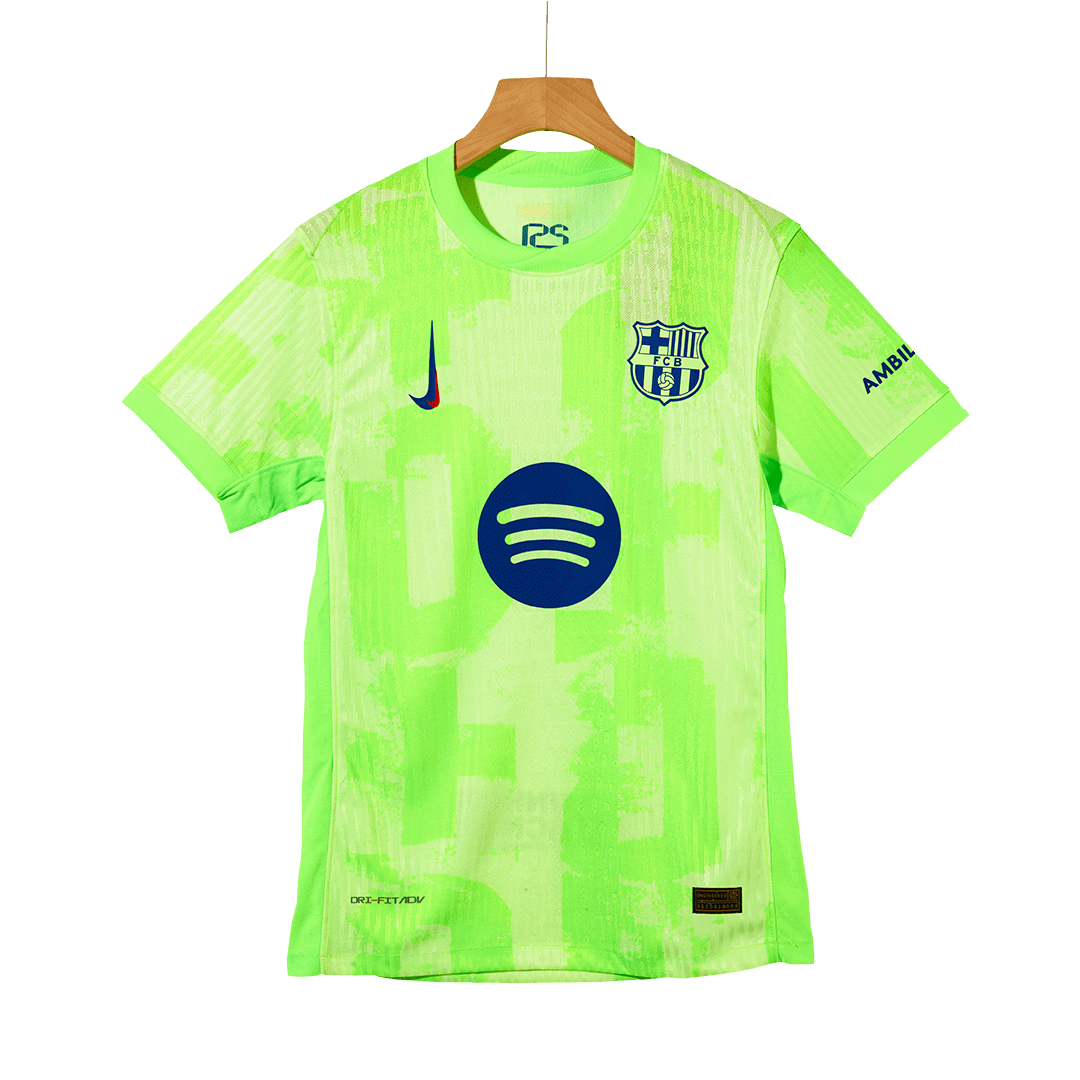 Barcelona Third Away Soccer Jersey Authentic-（Spotify Logo Without Text） - gojersey