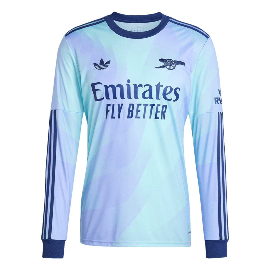 Arsenal Long Sleeve Third Away Soccer Jersey - gojersey