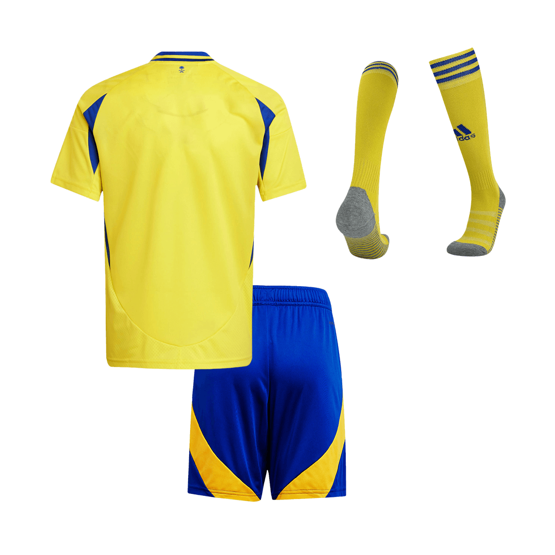 Al Nassr Home Soccer Jersey Kit Kids(Jersey+Shorts+Socks) - gojersey