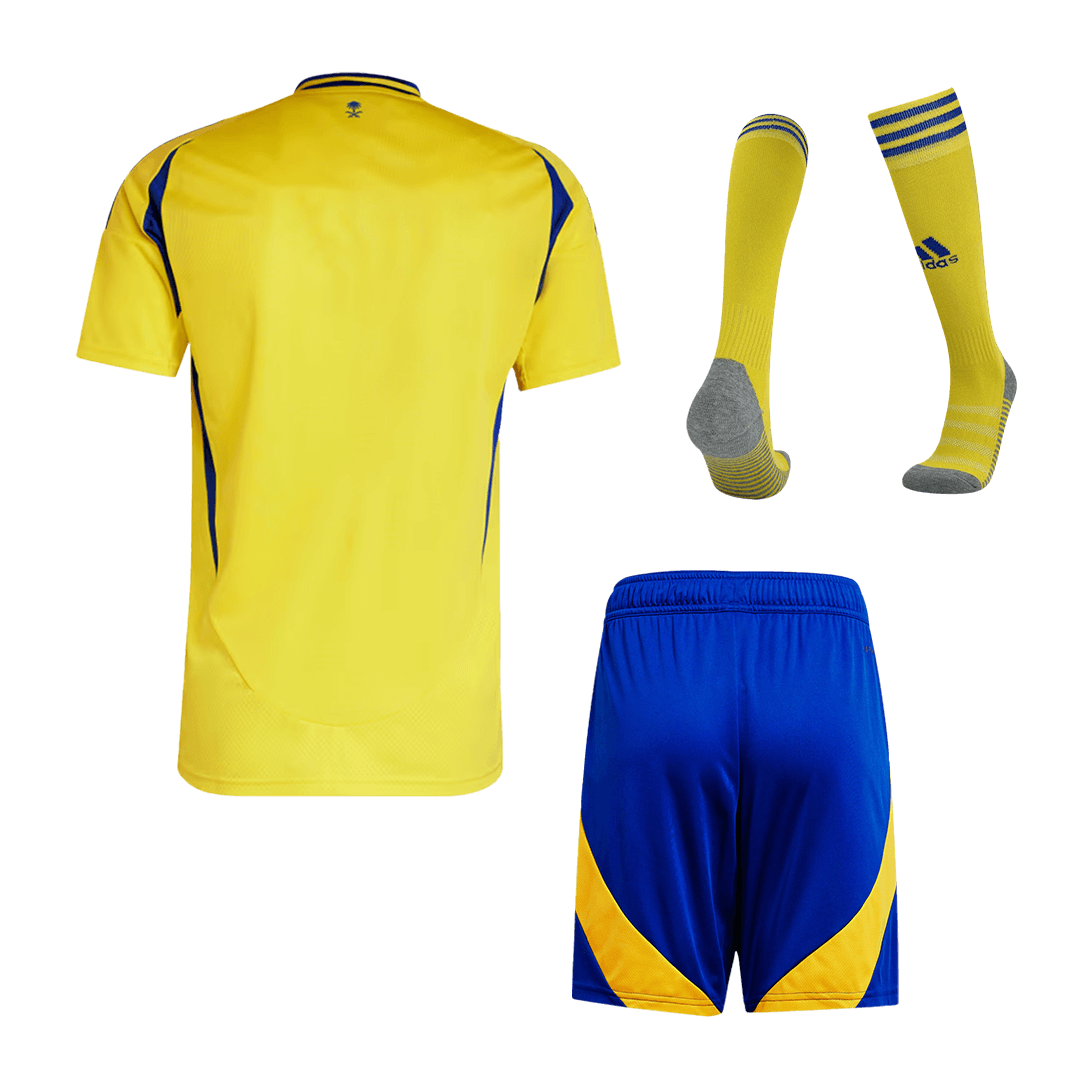 Al Nassr Home Soccer Jersey Kit (Jersey+Shorts+Socks) - gojersey