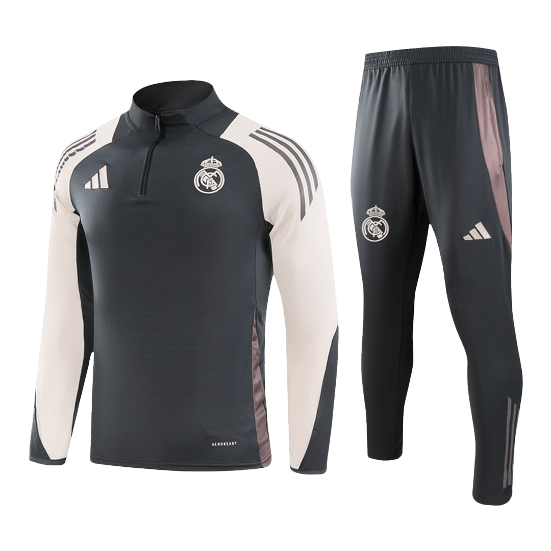 Real Madrid Sweatshirt Kit - Gray (Top+Pants) - gojersey