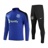 Barcelona Sweatshirt Kit - Blue (Top+Pants) - gojersey