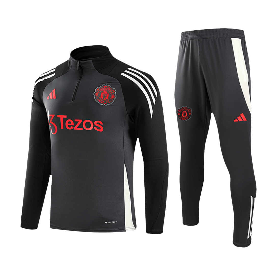 Kid's Manchester United Zipper Sweatshirt Kit(Top+Pants) - gojersey