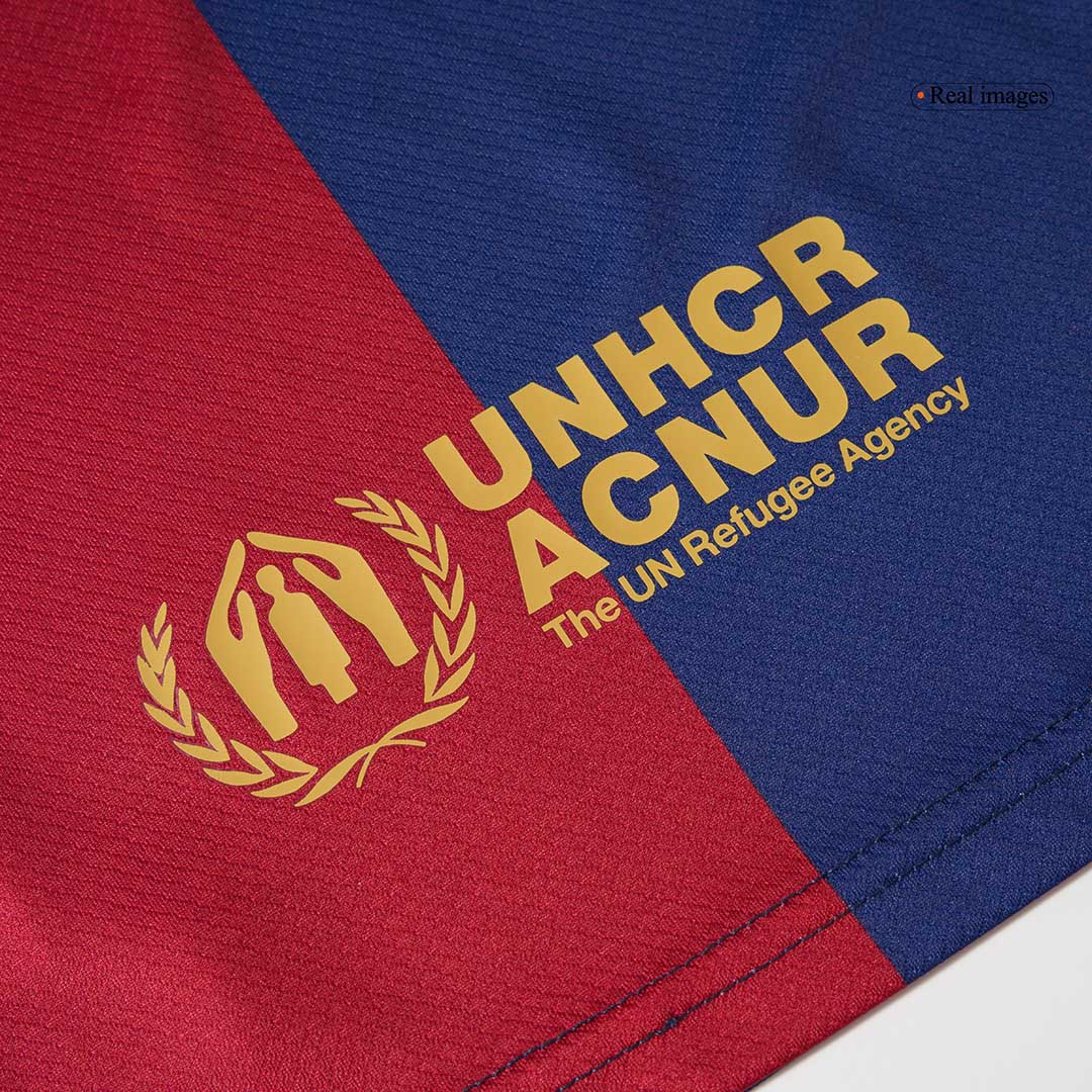 Barcelona Home Soccer Jersey Kit Kids(Jersey+Shorts) - COLDPLAY - gojersey