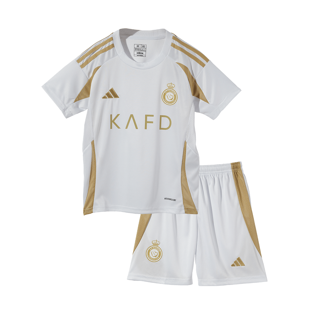 Al Nassr Third Away Soccer Jersey Kit Kids(Jersey+Shorts) - gojersey