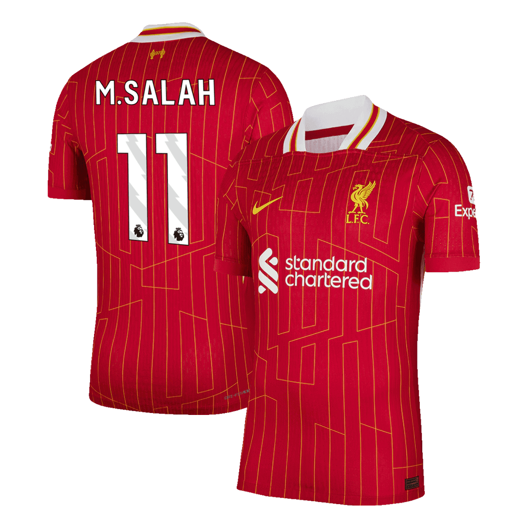 Liverpool M.SALAH #11 Home Soccer Jersey Authentic - gojersey