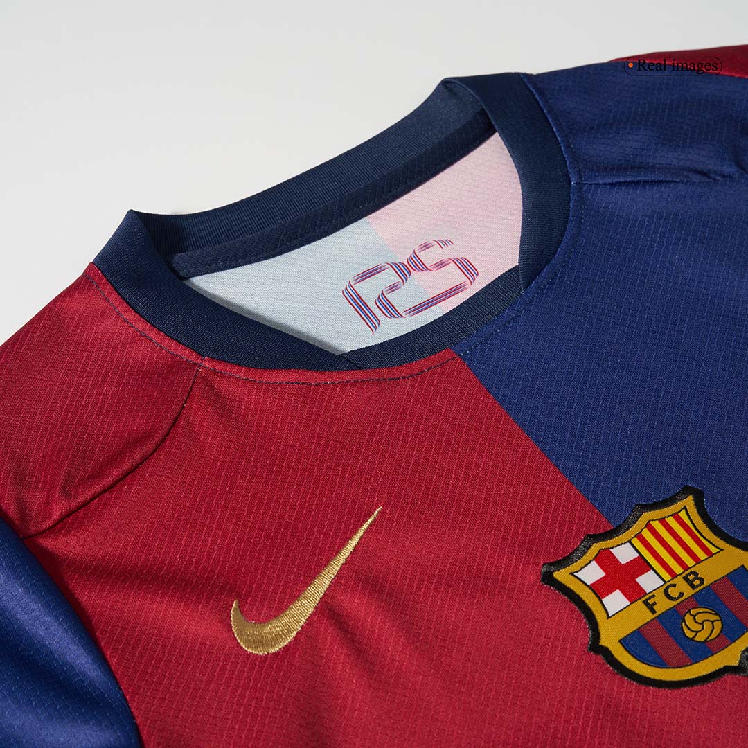 Barcelona Home Soccer Jersey Kit Kids(Jersey+Shorts) - COLDPLAY - gojersey