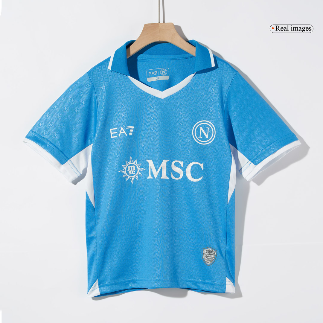 Napoli Home Soccer Jersey Kit Kids(Jersey+Shorts) - gojersey