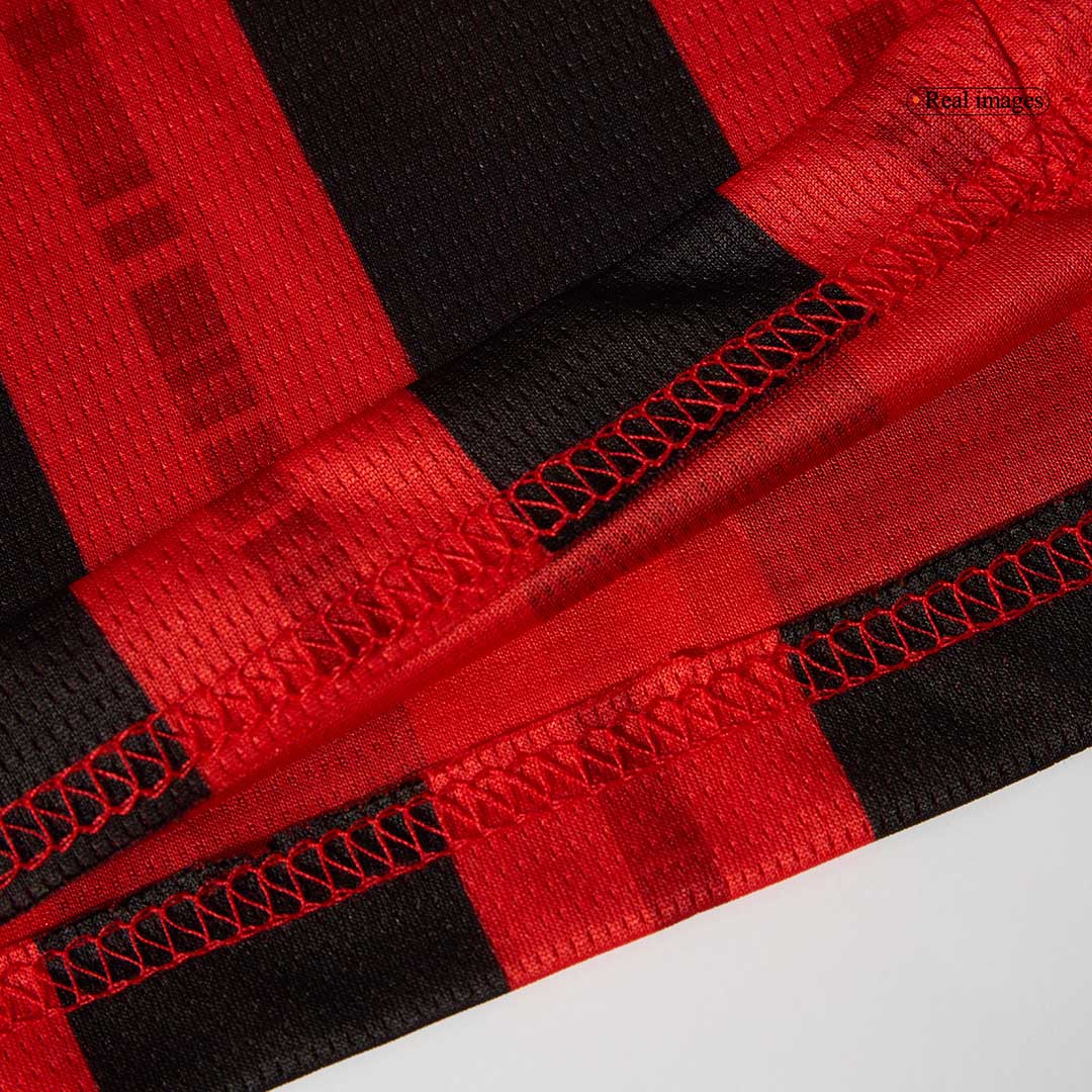 AC Milan Long Sleeve Home Soccer Jersey - gojersey