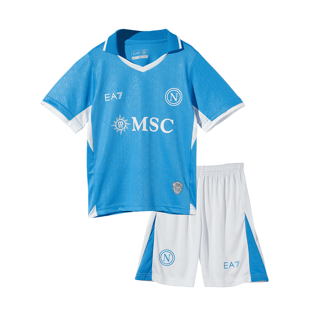 Napoli Home Soccer Jersey Kit Kids(Jersey+Shorts) - gojersey