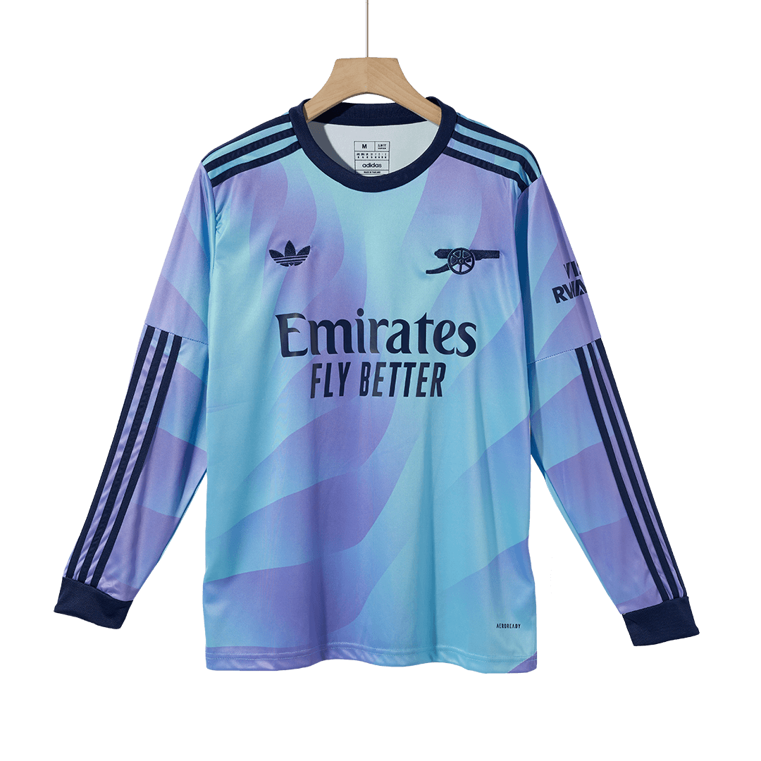 Arsenal Long Sleeve Third Away Soccer Jersey - gojersey