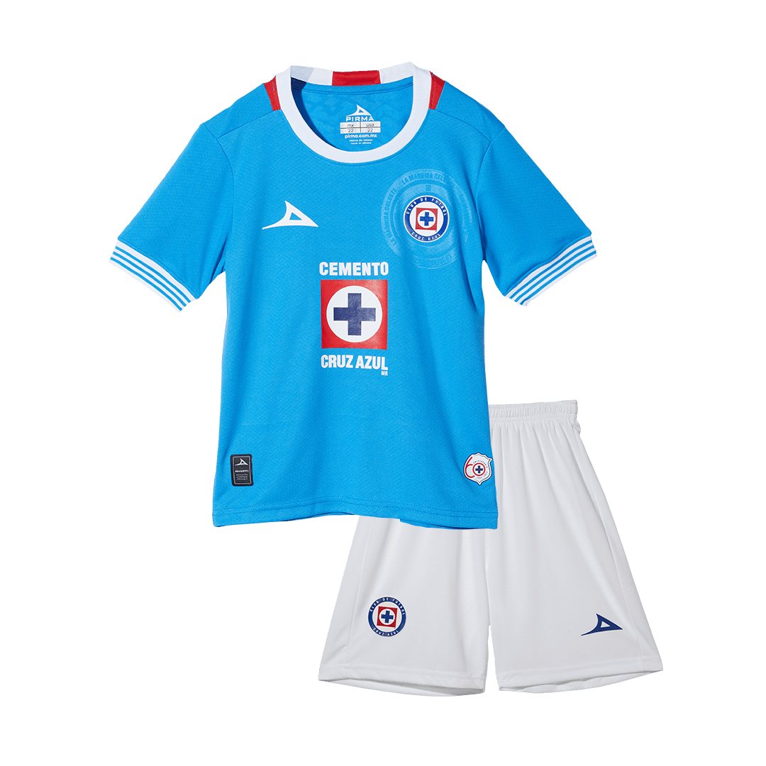 Cruz Azul Home Soccer Jersey Kit Kids(Jersey+Shorts) - gojersey