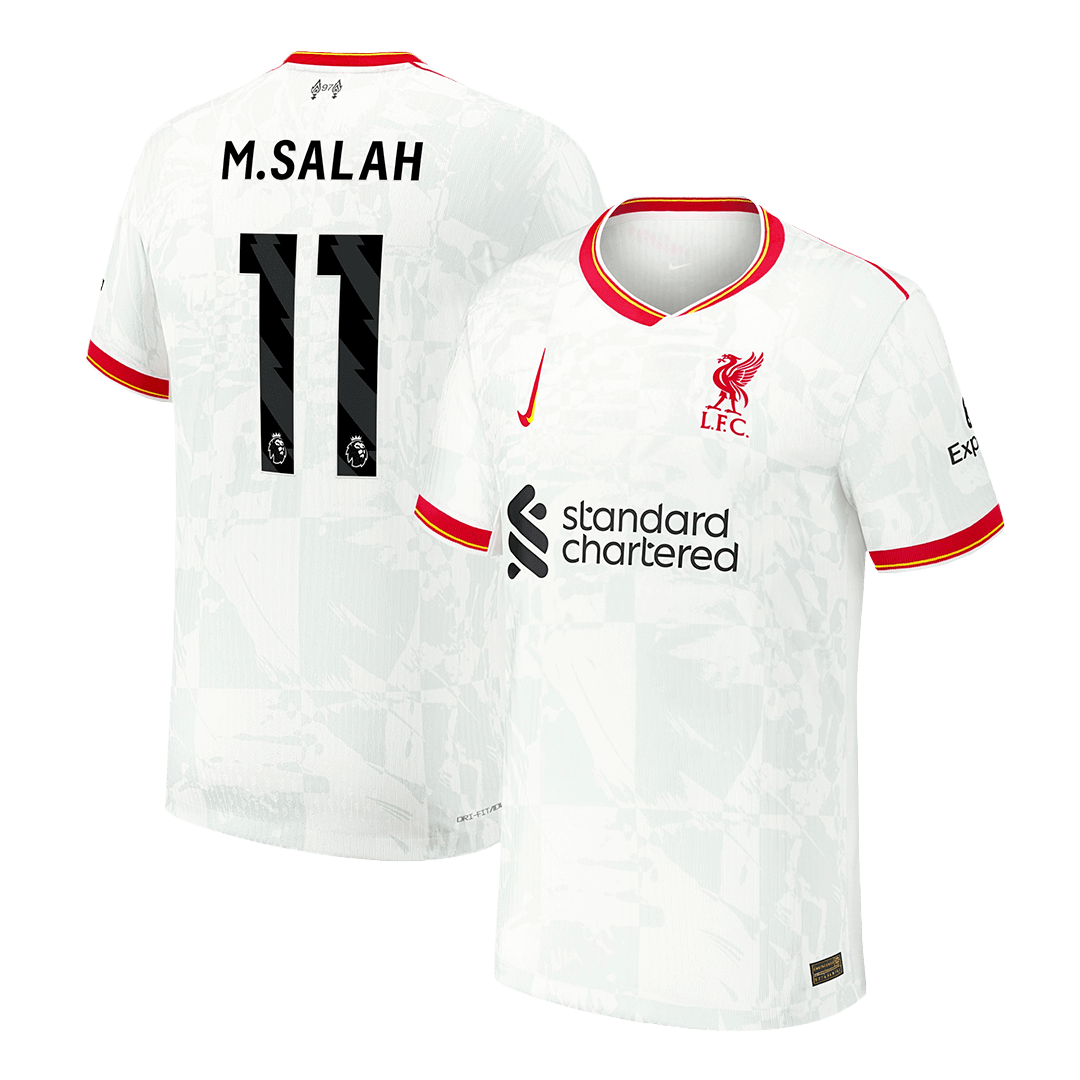 Liverpool M.SALAH #11 Third Away Soccer Jersey Authentic - gojersey