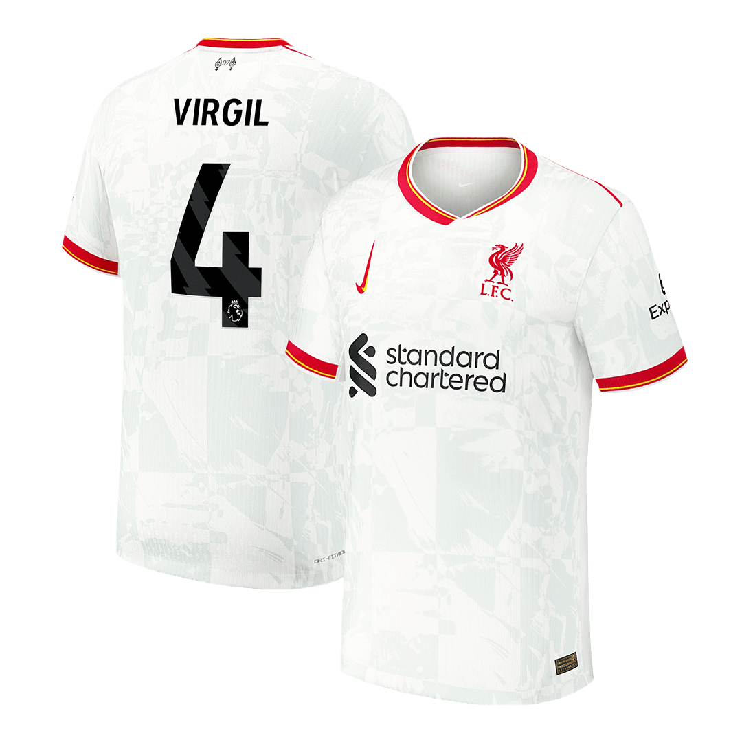 Liverpool VIRGIL #4 Third Away Soccer Jersey Authentic - gojersey