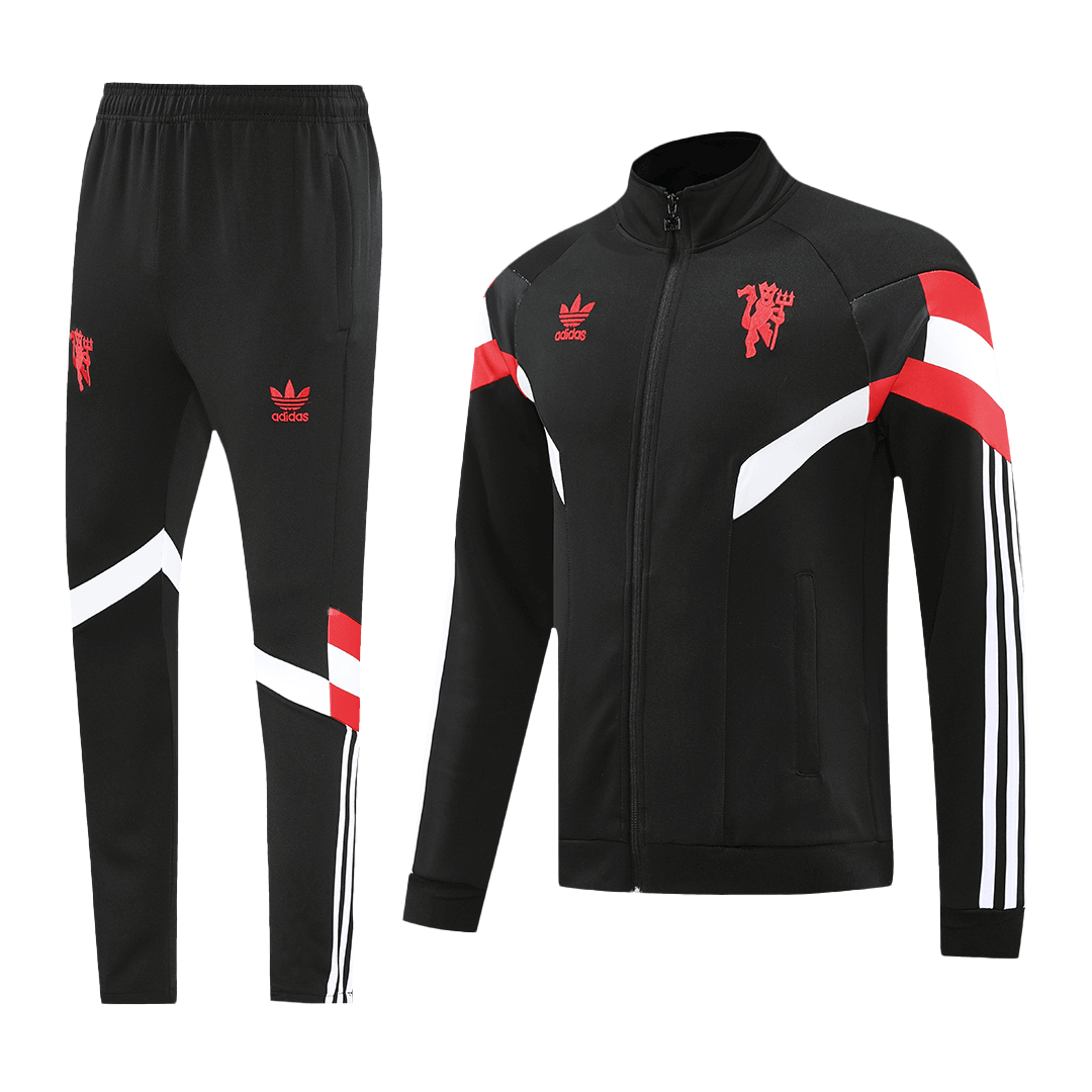 Manchester United Training Kit - Black (Jacket+Pants) - gojersey