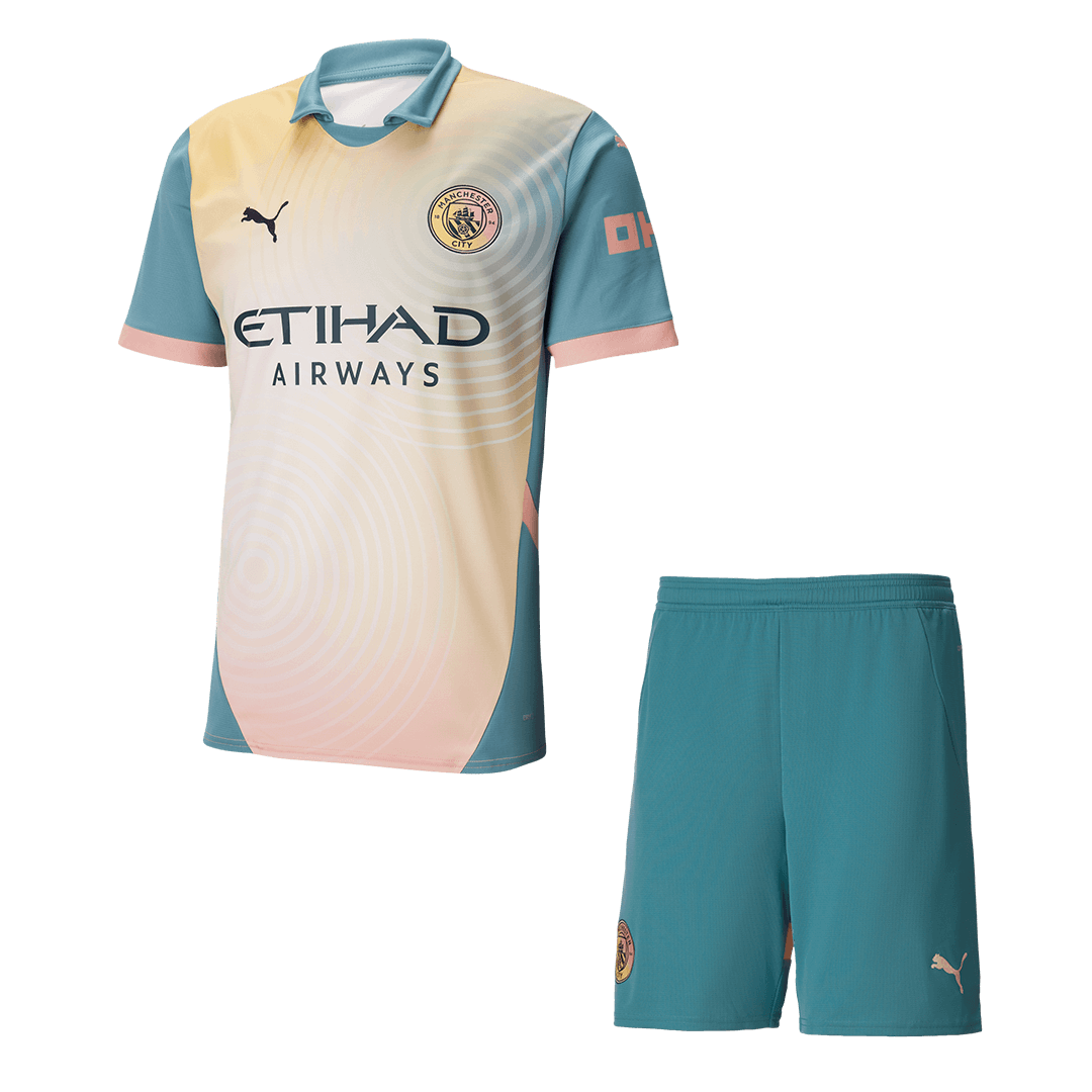 Manchester City Fourth Away Soccer Jersey Kit (Jersey+Shorts) - Definitely City - gojersey