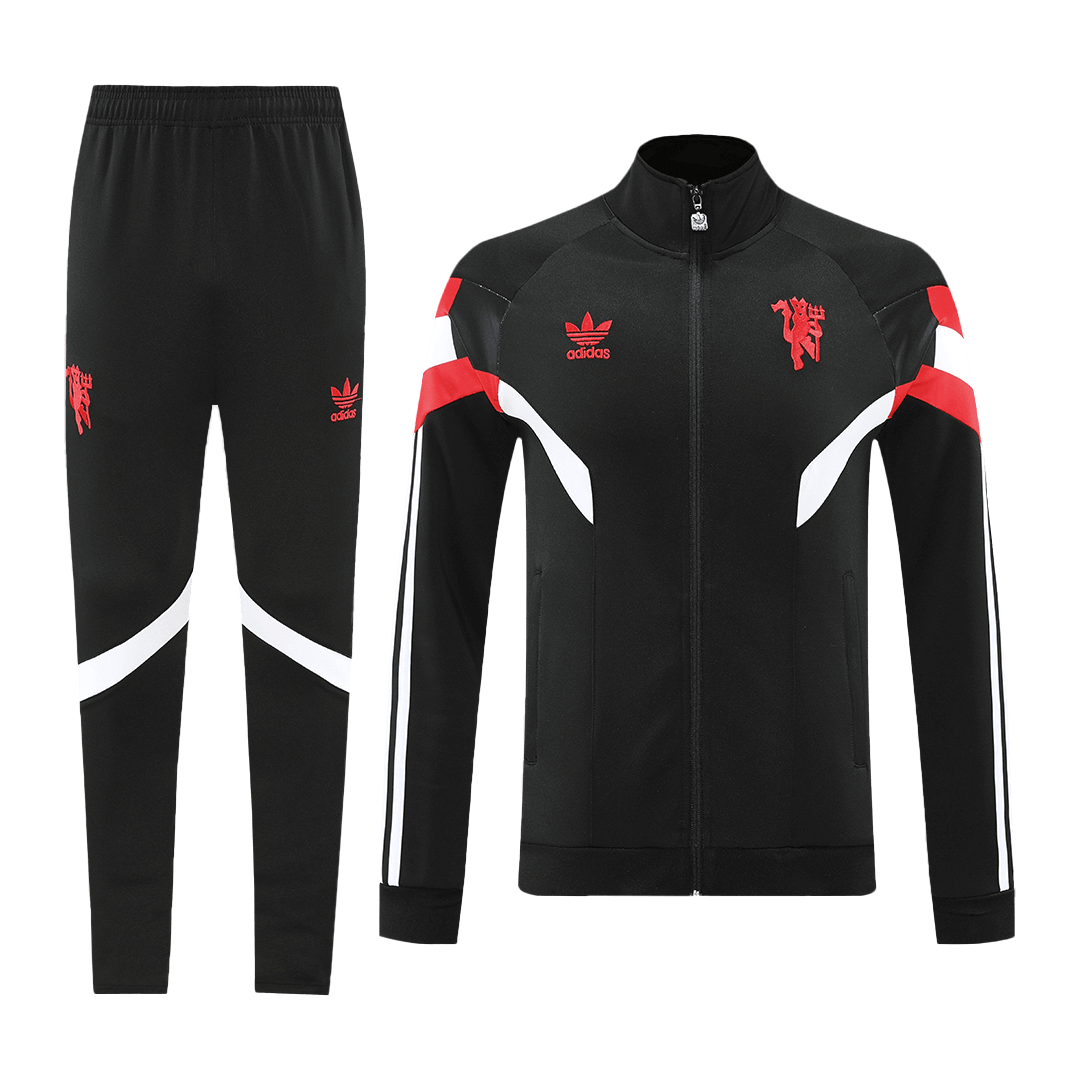 Manchester United Training Kit - Black (Jacket+Pants) - gojersey