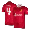 Liverpool VIRGIL #4 Home Soccer Jersey 2024/25 - UCL Edition - gojersey