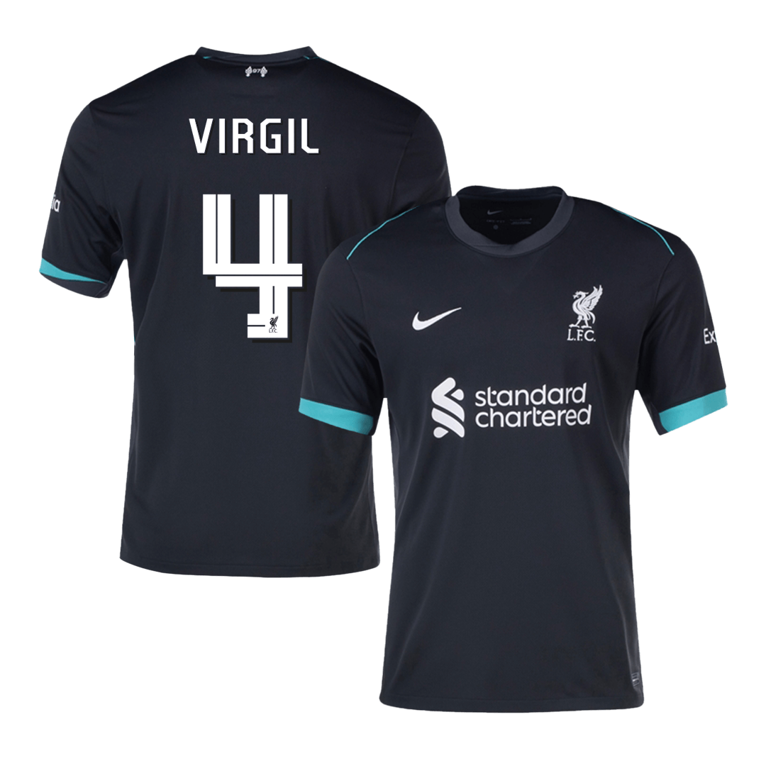 Liverpool VIRGIL #4 Away Soccer Jersey - UCL Edition - gojersey