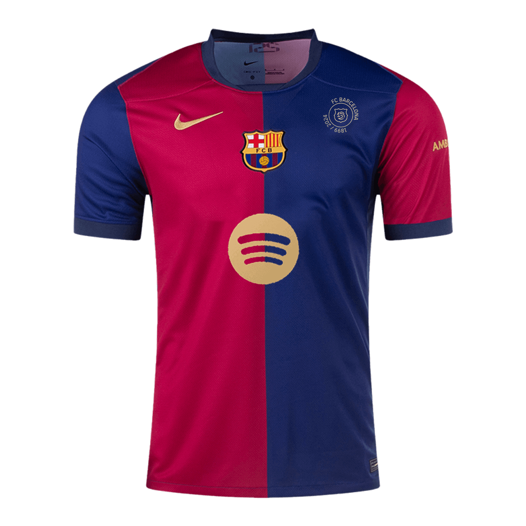 Barcelona Home Jersey - 125th Anniversary(Spotify Logo Without Text) - gojersey
