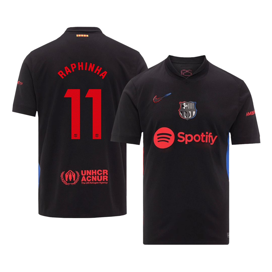 Barcelona RAPHINHA #11 Away Jersey - gojersey