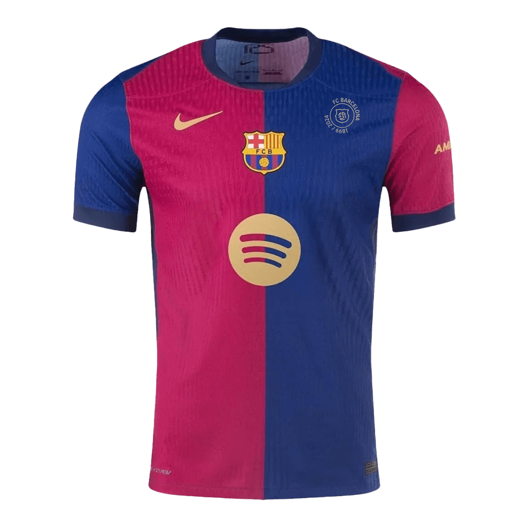 Barcelona Home Soccer Jersey Authentic - 125th Anniversary(Spotify Logo Without Text) - gojersey
