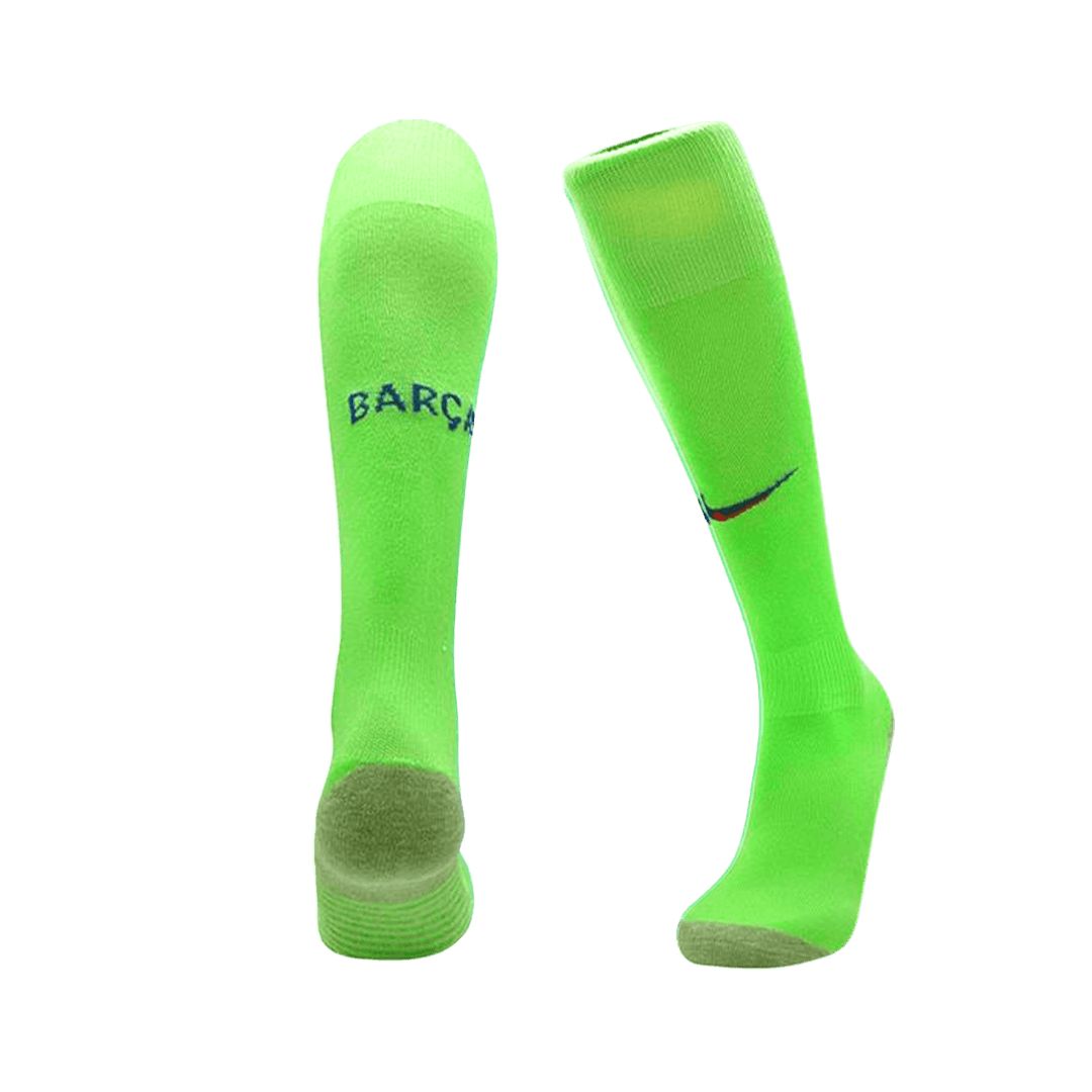 Barcelona Third Away Soccer Jersey Kit Kids(Jersey+Shorts+Socks) - UCL (Spotify Logo Without Text) - gojersey