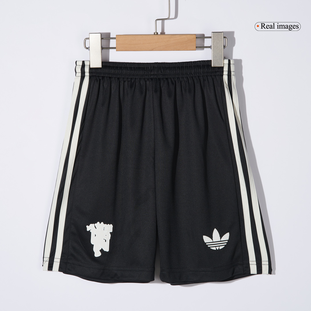 Manchester United Third Away Soccer Jersey Kit Kids(Jersey+Shorts+Socks) - gojersey