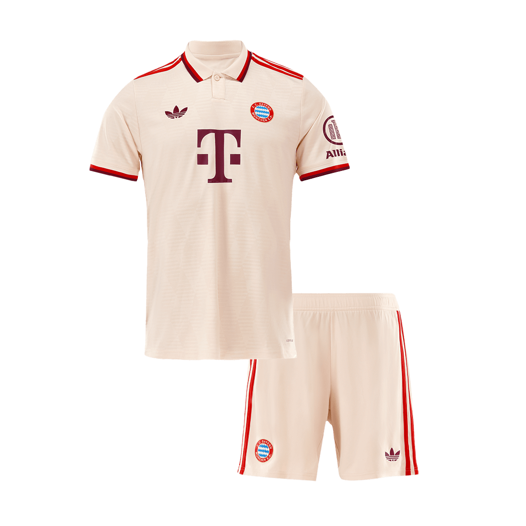 Bayern Munich Third Away Soccer Jersey Kit Kids(Jersey+Shorts) - UCL - gojersey