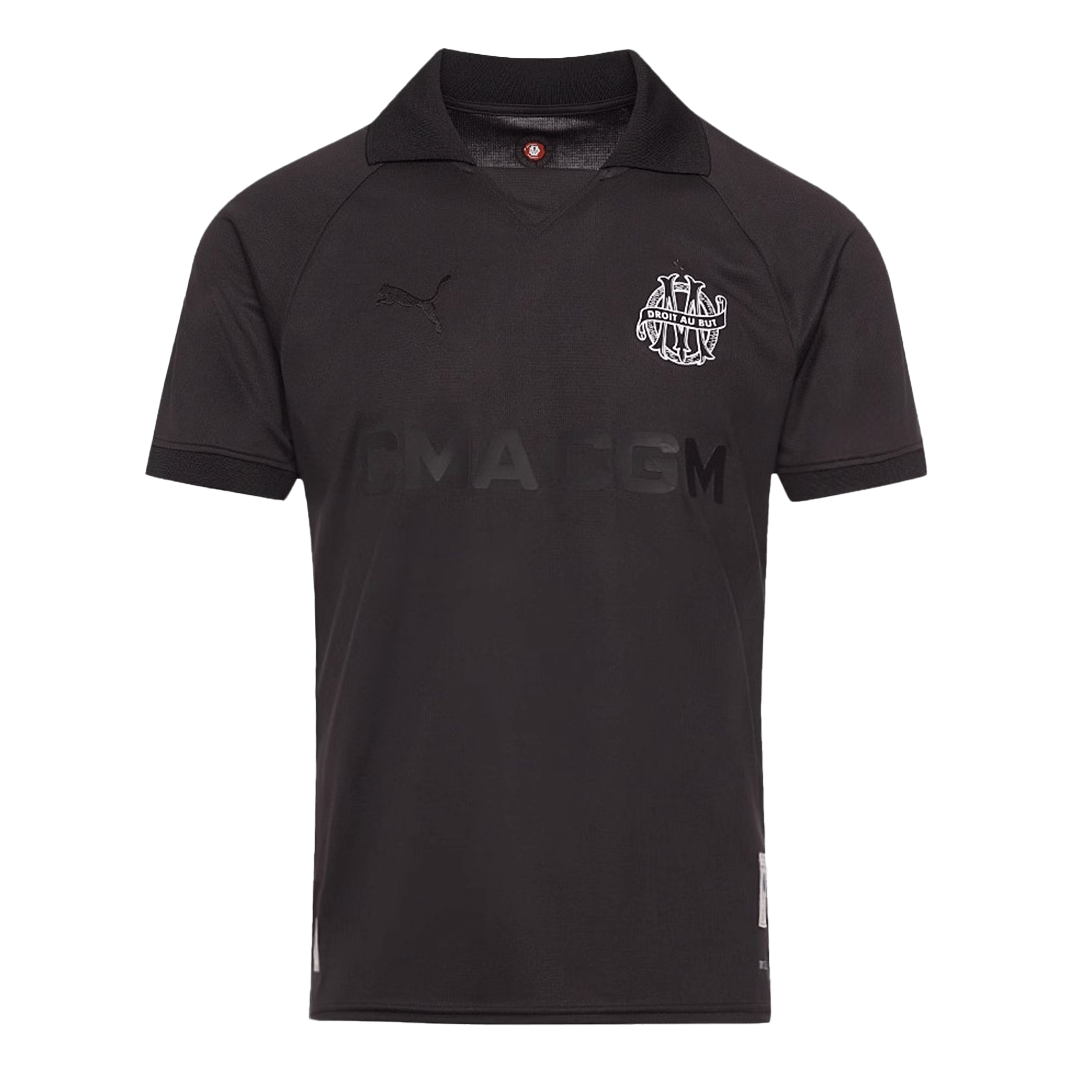 Marseille Goalkeeper Soccer Jersey - Black（125th Anniversary） - gojersey