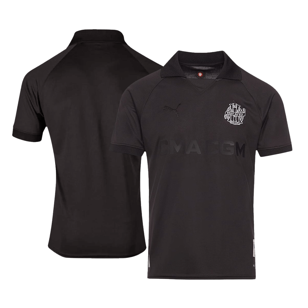 Marseille Goalkeeper Soccer Jersey - Black（125th Anniversary） - gojersey