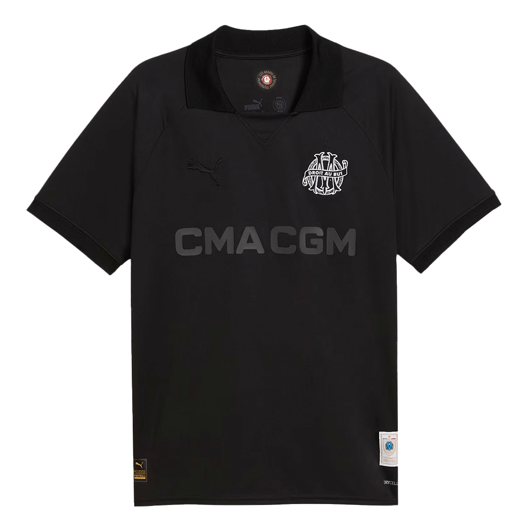 Marseille Goalkeeper Soccer Jersey - Black（125th Anniversary） - gojersey