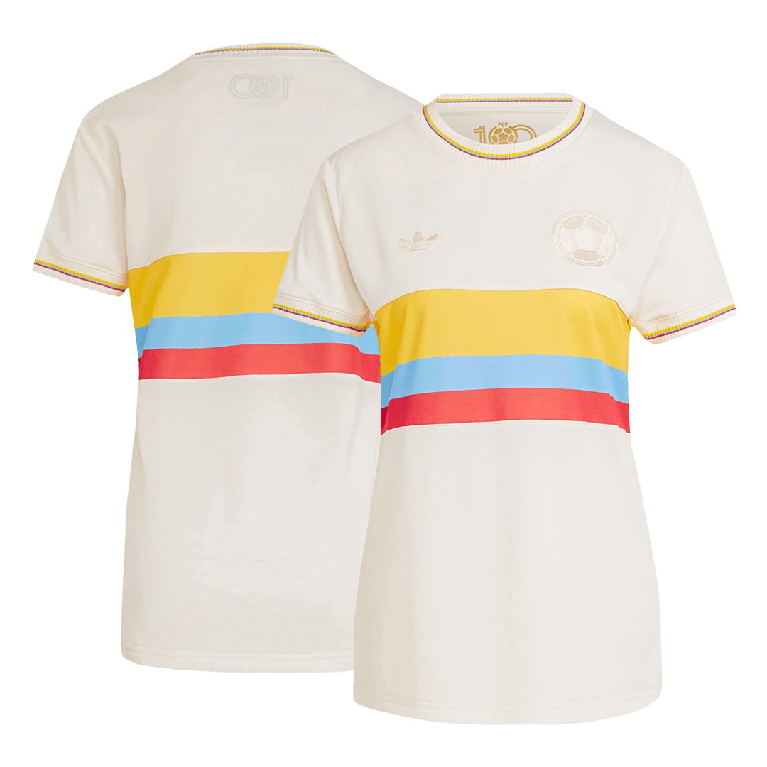 Women's Colombia Soccer Jersey - 100th Anniversary - gojersey