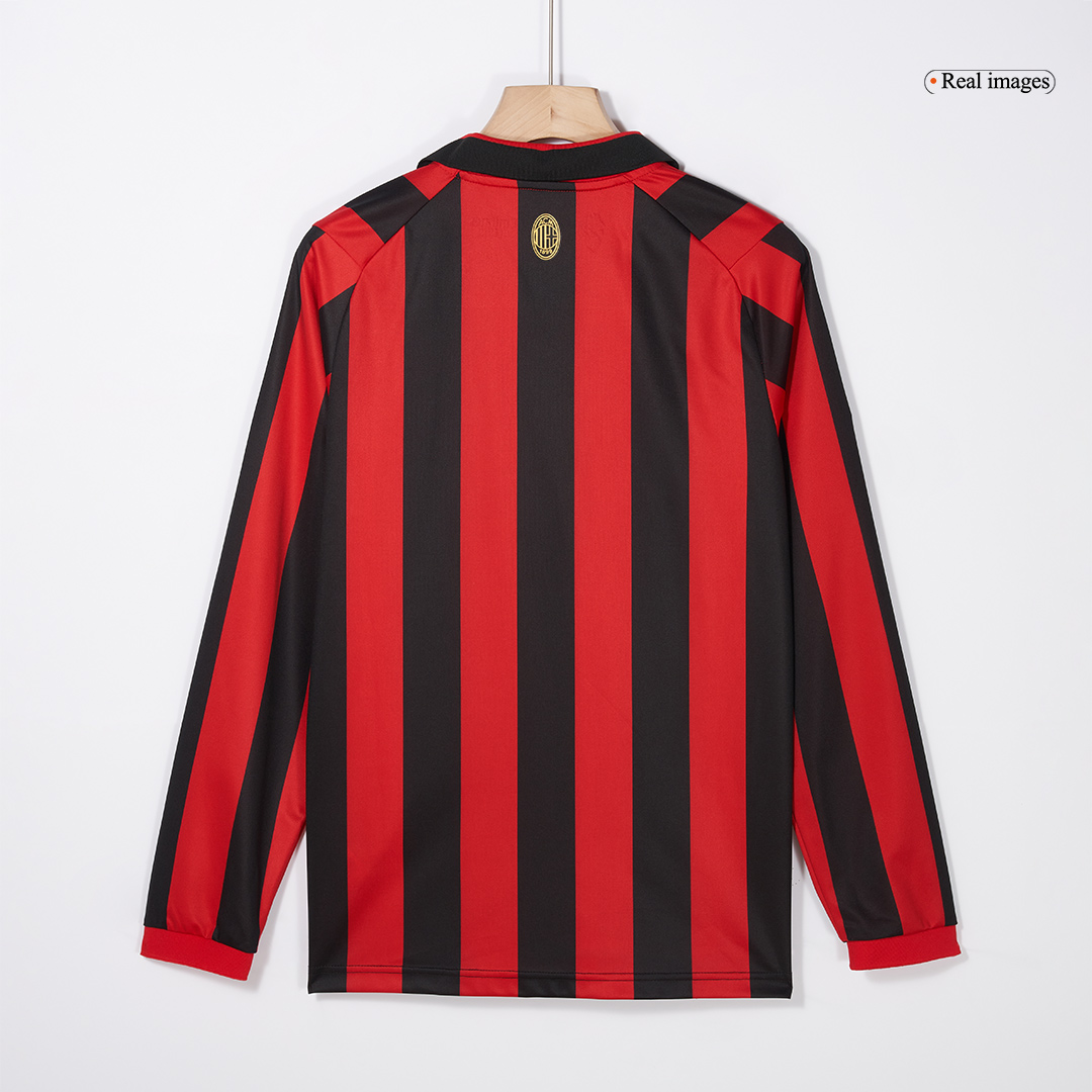 AC Milan Long Sleeve Soccer Jersey - 125th Anniversary - gojersey