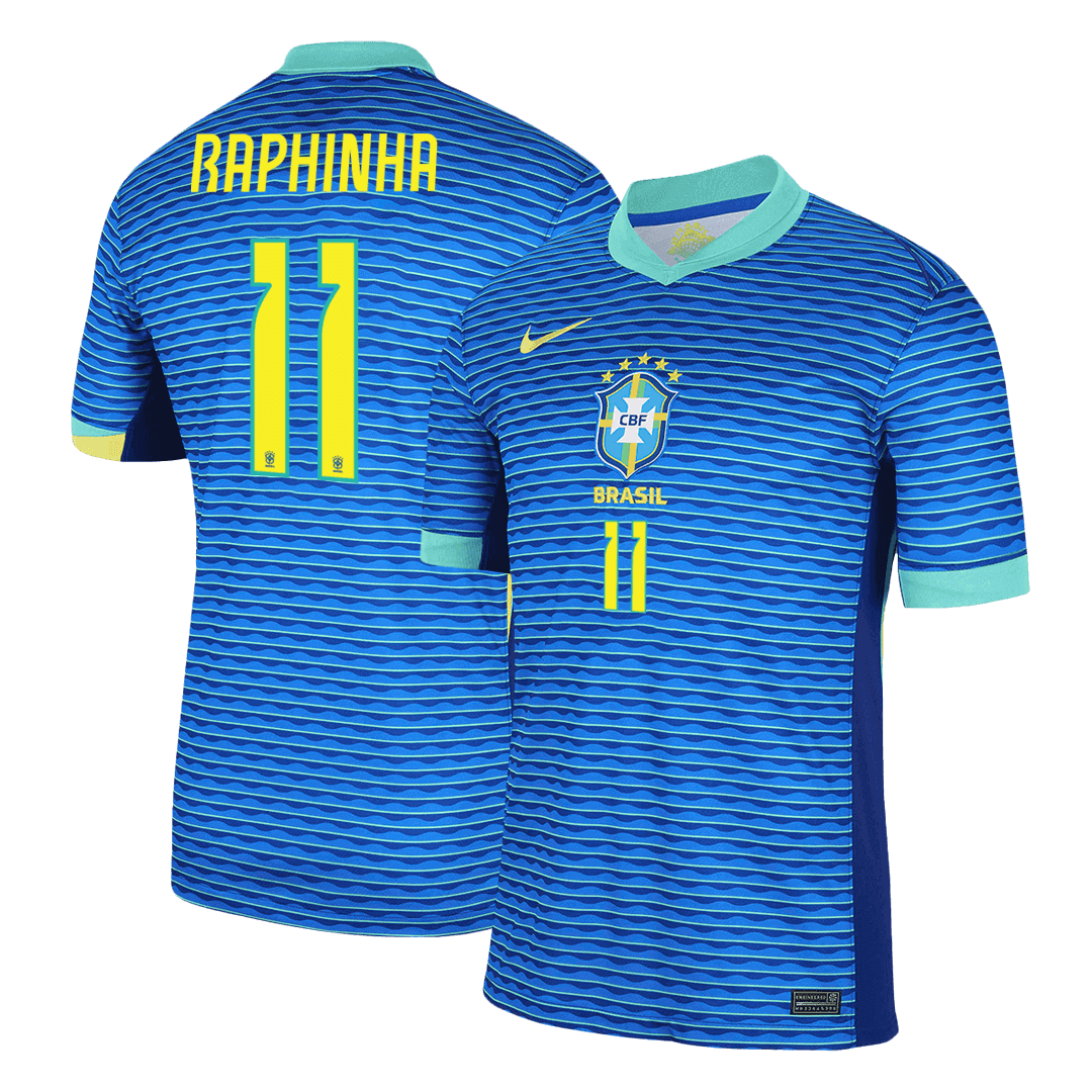 Brazil RAPHINHA #11 Away Soccer Jersey Copa America - gojersey