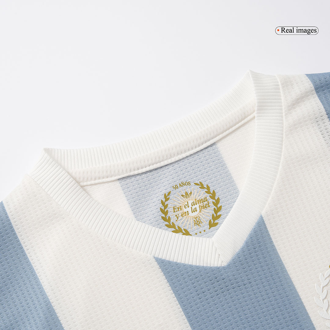 Argentina Soccer Jersey Kit Kids(Jersey+Shorts) - 50th Anniversary - gojersey