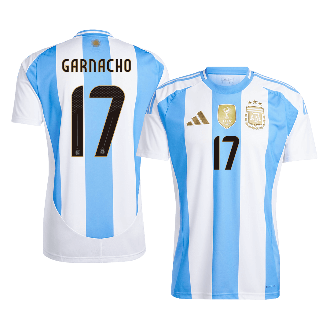 Argentina GARNACHO #17 Home Soccer Jersey - gojersey