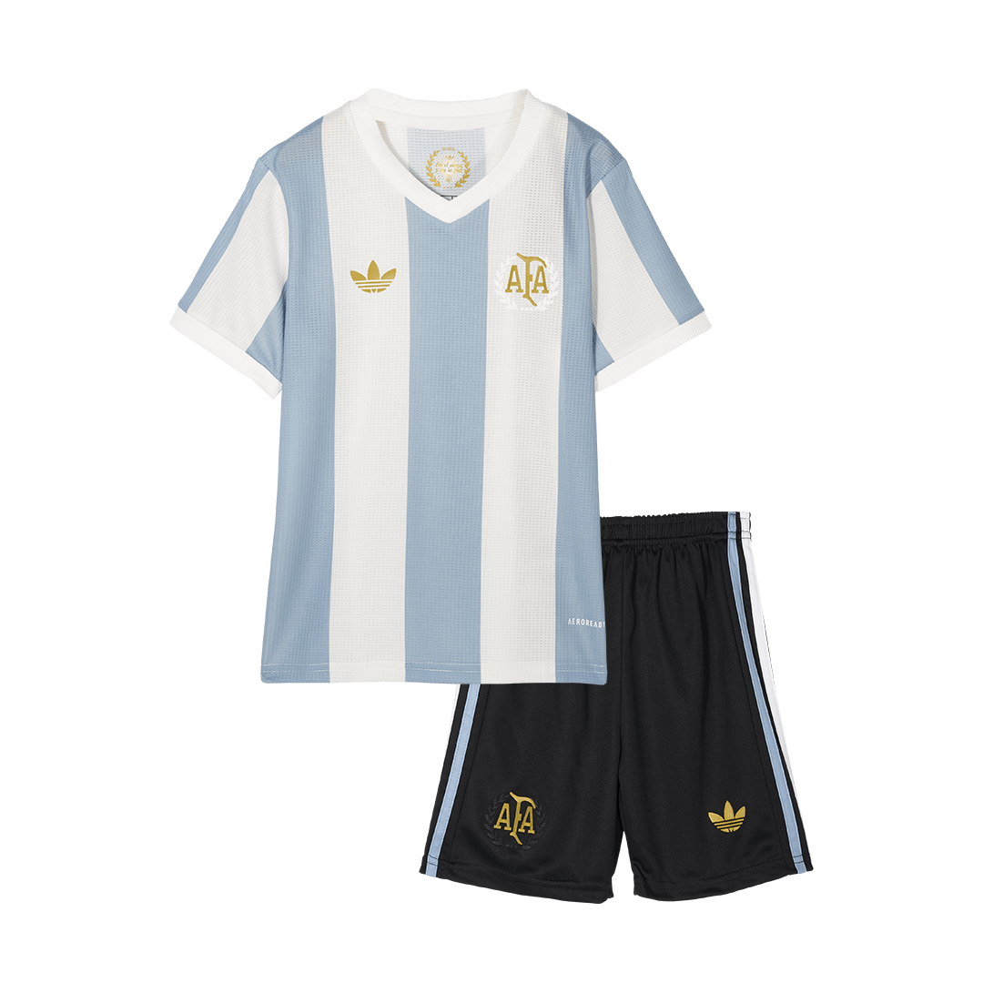 Argentina Soccer Jersey Kit Kids(Jersey+Shorts) - 50th Anniversary - gojersey