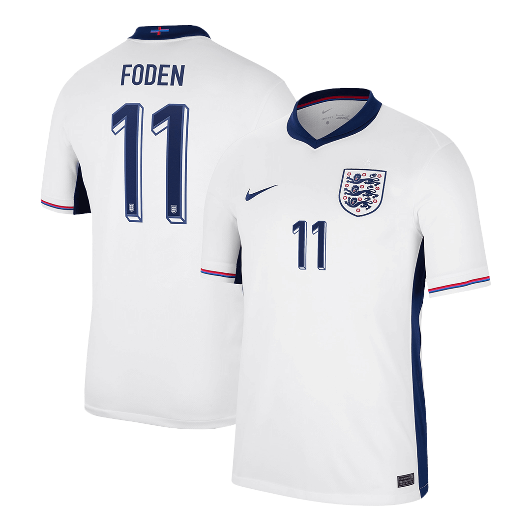 England FODEN #11 Home Jersey EURO - gojersey