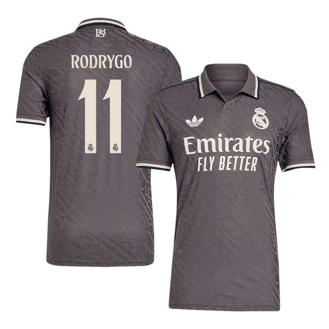Real Madrid RODRYGO #11 Third Away Soccer Jersey Authentic - gojersey
