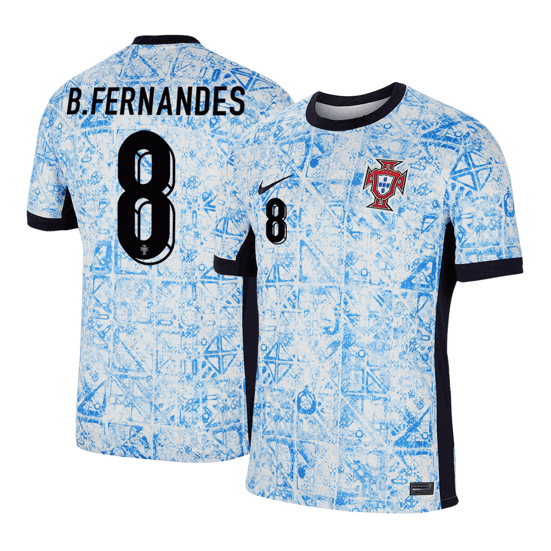 Portugal B.FERNANDES #8 Away Soccer Jersey EURO - gojersey