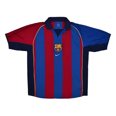 Barcelona Home Soccer Jersey Retro 2001/02 - gojersey