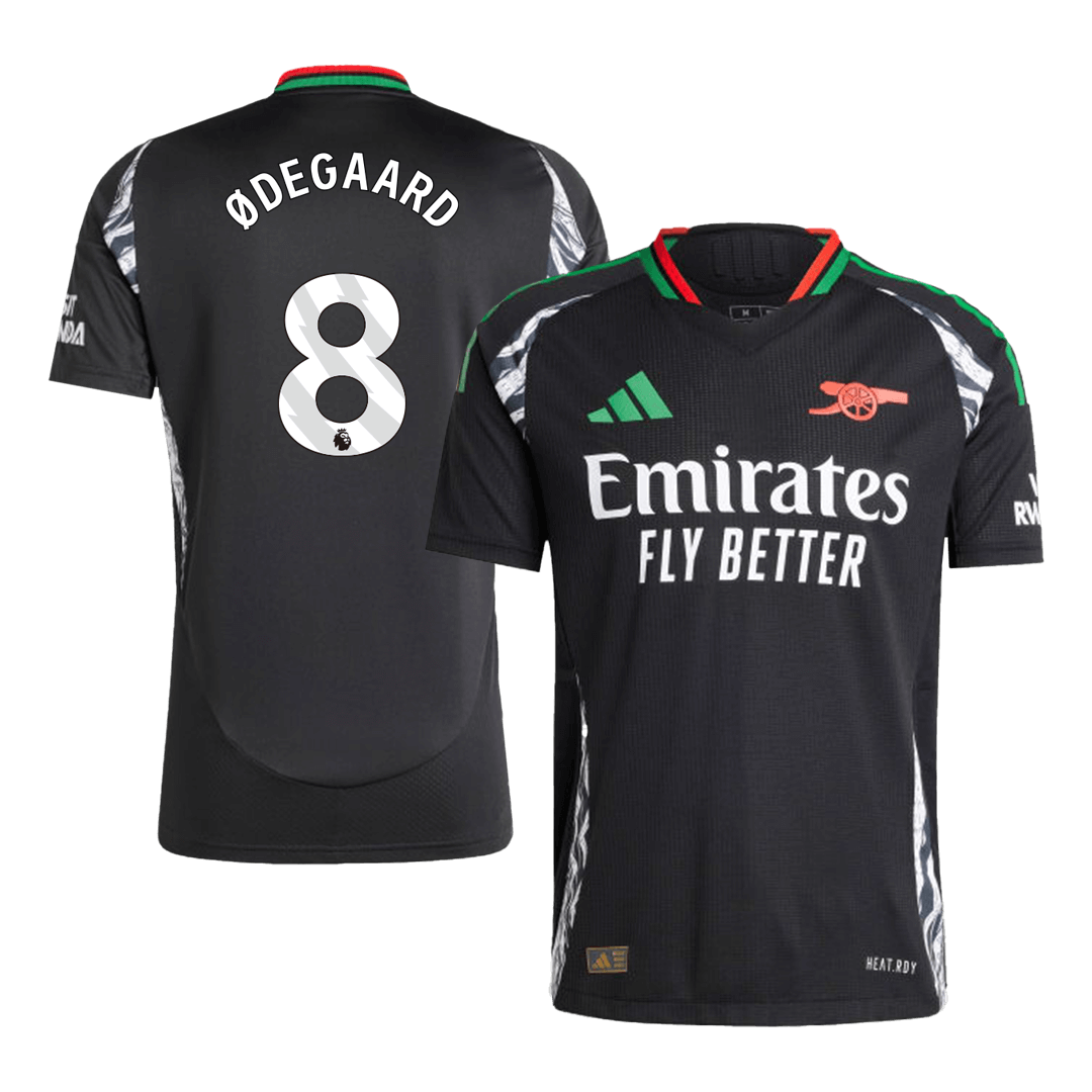 Arsenal ØDEGAARD #8 Away Soccer Jersey Authentic - gojersey