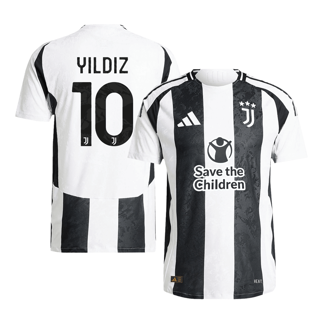 Juventus YILDIZ #10 Home Soccer Jersey Authentic- Save The Children Sponsor - gojersey