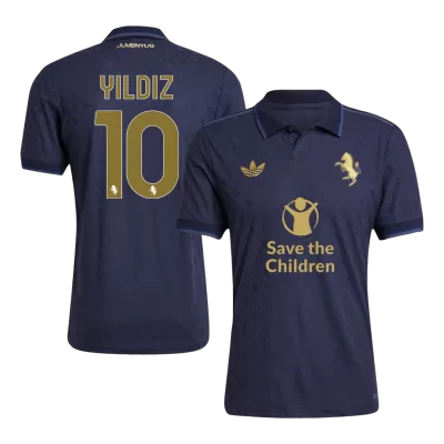 Juventus YILDIZ #10 Third Away Soccer Jersey Authentic 2024/25- Save The Children Sponsor - gojersey