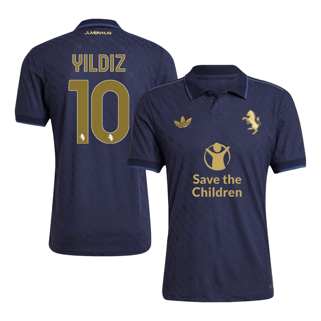 Juventus YILDIZ #10 Third Away Soccer Jersey Authentic- Save The Children Sponsor - gojersey